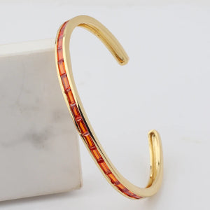 Stackable CZ Crystal Plated Bracelet for Women