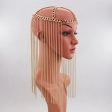 Punk Hair Accessories Head Chain Women Tassel Headpiece Jewelry