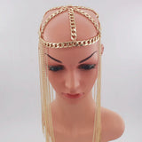 Punk Hair Accessories Head Chain Women Tassel Headpiece Jewelry