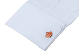 Men's Maple Leaves Cuff Links Brass Material