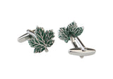 Men's Maple Leaves Cuff Links Brass Material