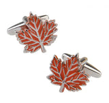 Men's Maple Leaves Cuff Links Brass Material