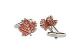 Men's Maple Leaves Cuff Links Brass Material