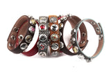 Arrival Metal Button Epoxy Enamel Bracelets Women Wrap Bracelet 6pc