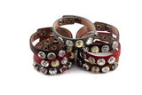 Arrival Metal Button Epoxy Enamel Bracelets Women Wrap Bracelet 6pc