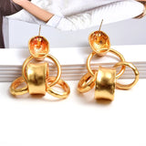 Arrival Metal Long Hoops Drop Earrings for Women
