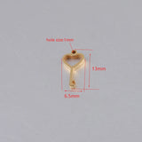 Heart Lock Pendant Key Charm DIY Necklace 20pc