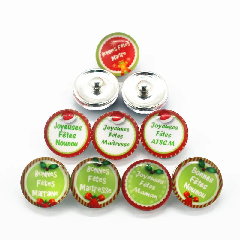 20pcs Love mom Snap Button Glass Snap Buttons Fit bangle