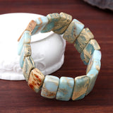 Natural Agalmatolite Bead Bracelet for Women Men