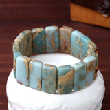 Natural Agalmatolite Bead Bracelet for Women Men