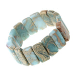 Natural Agalmatolite Bead Bracelet for Women Men
