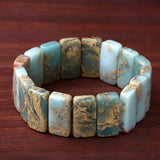 Natural Agalmatolite Bead Bracelet for Women Men
