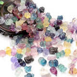 Natural Fluorite Stone Animals Mixed Shape Charms Reiki Crystal