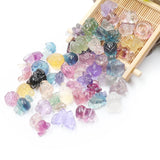 Natural Fluorite Stone Animals Mixed Shape Charms Reiki Crystal