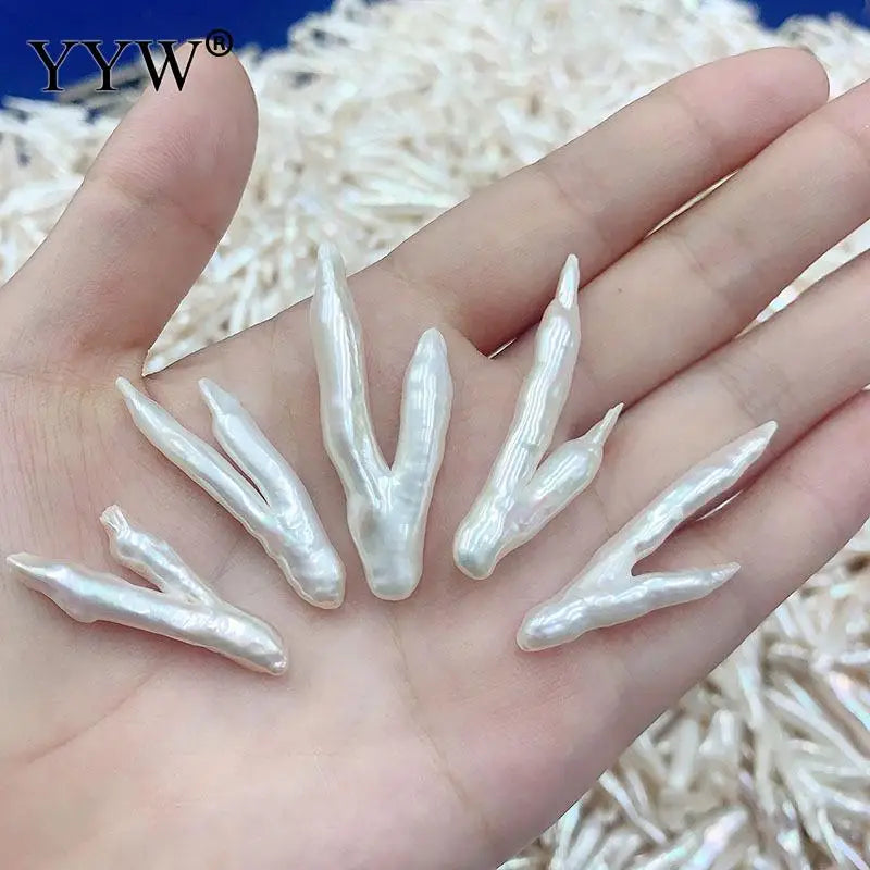 Natural Freshwater Pearl Baroque Tree Branch Beads 30-35mm