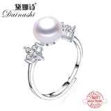 Arrival Pearl Ring 925 Silver Star Zircon Fine Jewelry