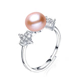 Arrival Pearl Ring 925 Silver Star Zircon Fine Jewelry