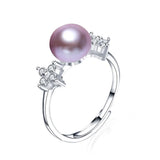 Arrival Pearl Ring 925 Silver Star Zircon Fine Jewelry