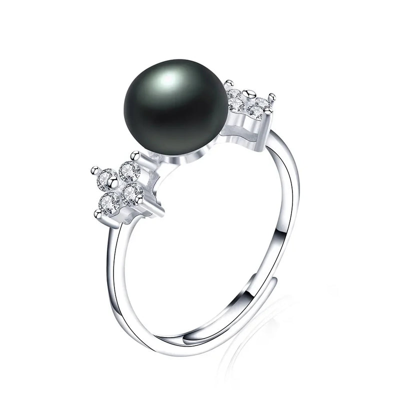 Arrival Pearl Ring 925 Silver Star Zircon Fine Jewelry