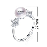 Arrival Pearl Ring 925 Silver Star Zircon Fine Jewelry