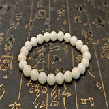 Natural Golden Silk Tridacna 8mm/10mm Bracelet for Men and Women