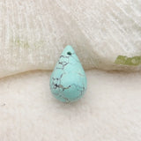 Arrival Green Turquoise Drilled Pendant Bead 15x10mm