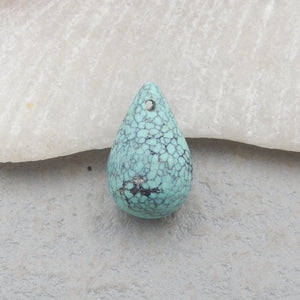 Arrival Natural Green Turquoise Pendant Bead 15x10mm