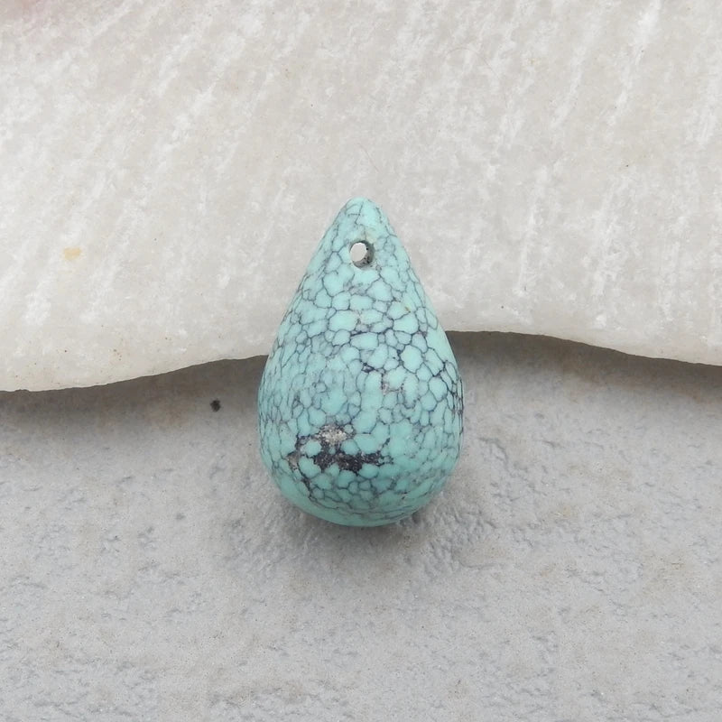 Arrival Natural Green Turquoise Pendant Bead 15x10mm