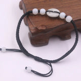 Natural Jadeite Coin Bead Charm Bracelet with Cord Weave, Gift