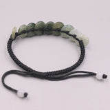Natural Jadeite Colorful Circle Bracelet 6.3inch Women Gift