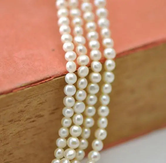 Natural Freshwater Pearl Loose Beads 3-4mm Full Strand