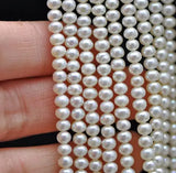 Natural Pearl Loose Beads 4-5mm Freshwater Pearl Full Strand