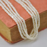 Natural Pearl Loose Beads Rondelle 3-4mm Freshwater Pearl Full Strand