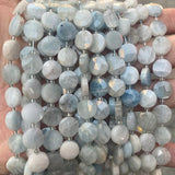 Natural Aquamarine Stone Beads for Jewelry Making