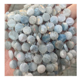 Natural Aquamarine Stone Beads for Jewelry Making