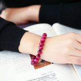 Natural Tiger's Eye Bracelet 10MM Round Beads for Women and Men