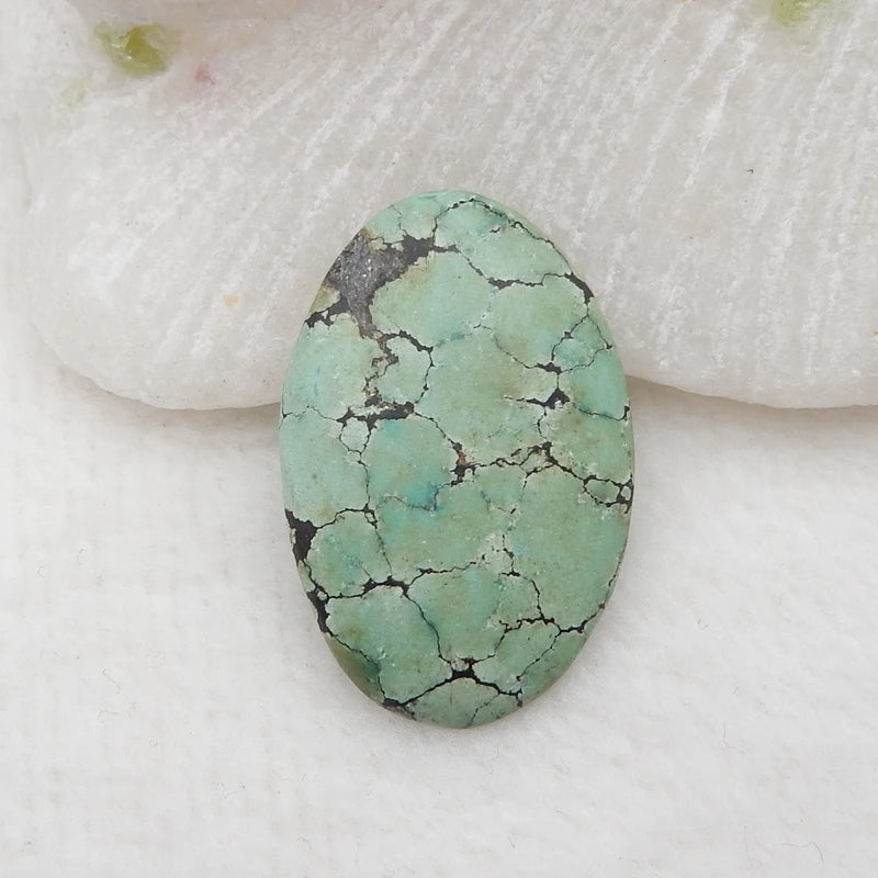 Natural Turquoise Vertical Drilling Pendant Bead 23x19x4m