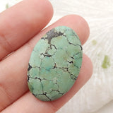 Natural Turquoise Vertical Drilling Pendant Bead 23x19x4m