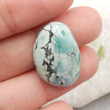 Natural Turquoise Vertical Pendant Bead 23x16x5mm