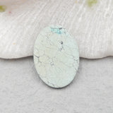 Natural Turquoise Vertical Drilling Pendant Bead 25x18x3mm