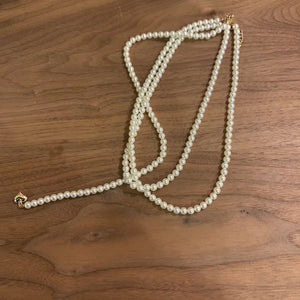 Punk O-chain Pearl Pendant Necklace for Women