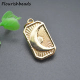 Nickel Plated Geometric Charms Pendants for Jewelry Making