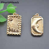 Nickel Plated Geometric Charms Pendants for Jewelry Making