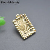 Nickel Plated Geometric Charms Pendants for Jewelry Making