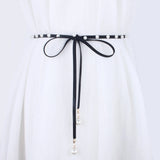 Arrival Women's Pearl Belt for Dress Fine Decorative Korea Knotted Leather Chain
