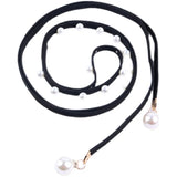 Arrival Women's Pearl Belt for Dress Fine Decorative Korea Knotted Leather Chain