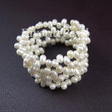 Triple Row Freshwater Pearl Wrap Bracelet 7-8 inches