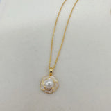 Arrival Pearl Pendant Freshwater Pearl Necklace 14K Plated Chain