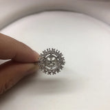 Adjustable Silver Pearl Ring Mountings Findings Charm Jewelry Fittings