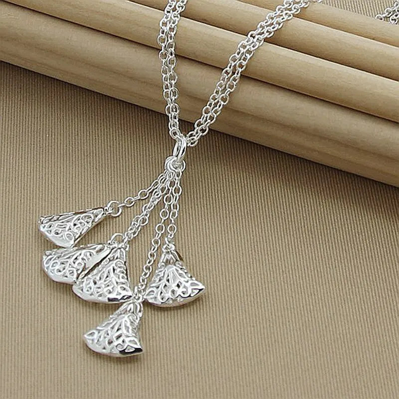 Arrival Personality Necklace 925 Sterling Silver Heart Chain Necklace